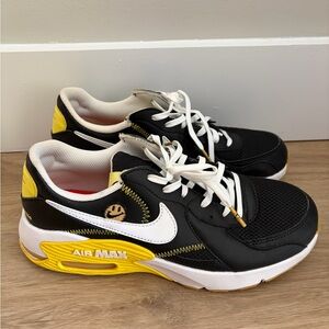 Nike Air Max Black and Gold Sneakers